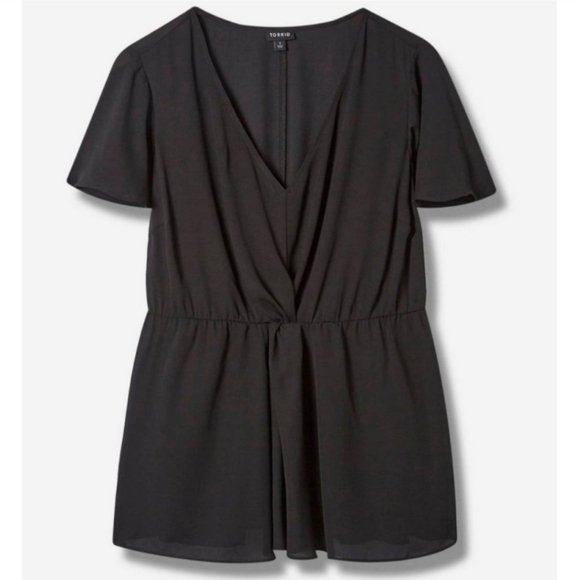 Torrid Georgette Twist Front Blouse - Picture 4 of 5